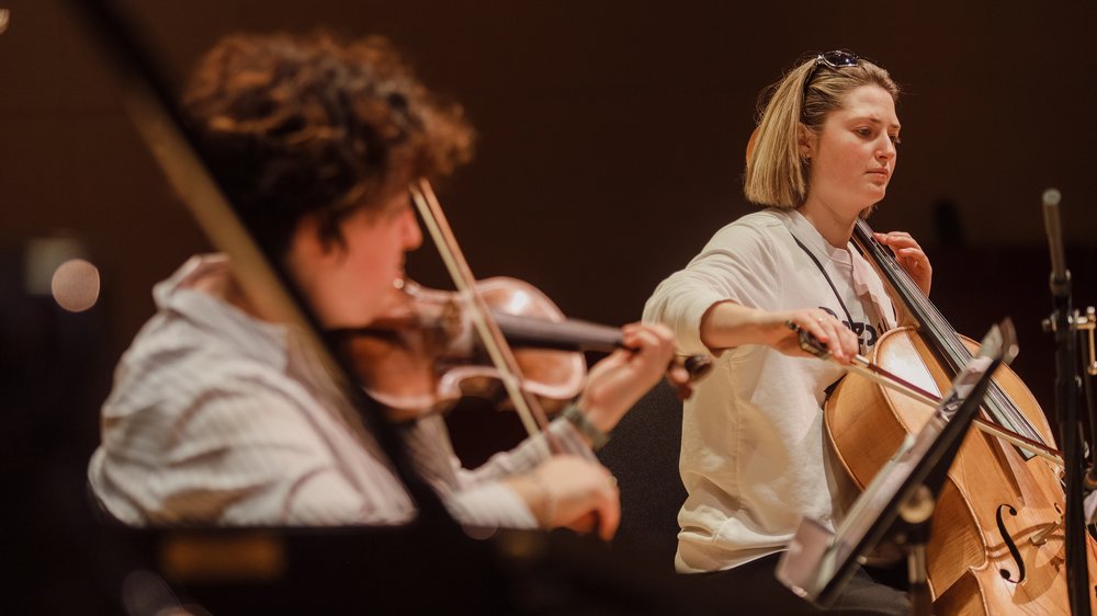 Image of instrumentalists, taken by Joanna Mieleszko