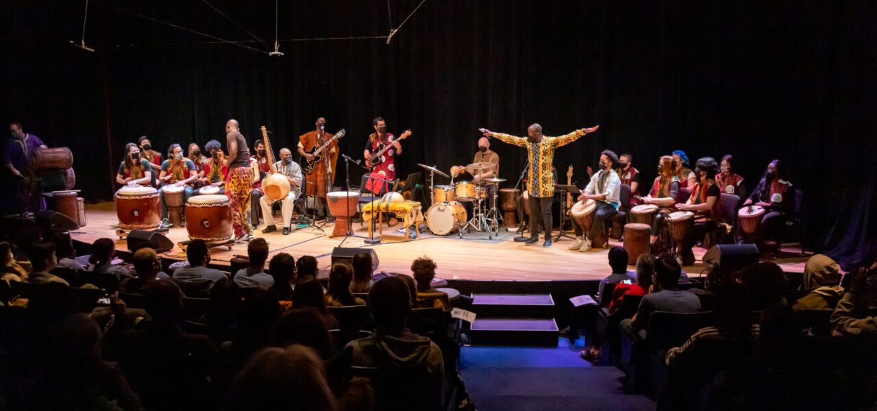 photo of African Music Ensemble performing on stage
