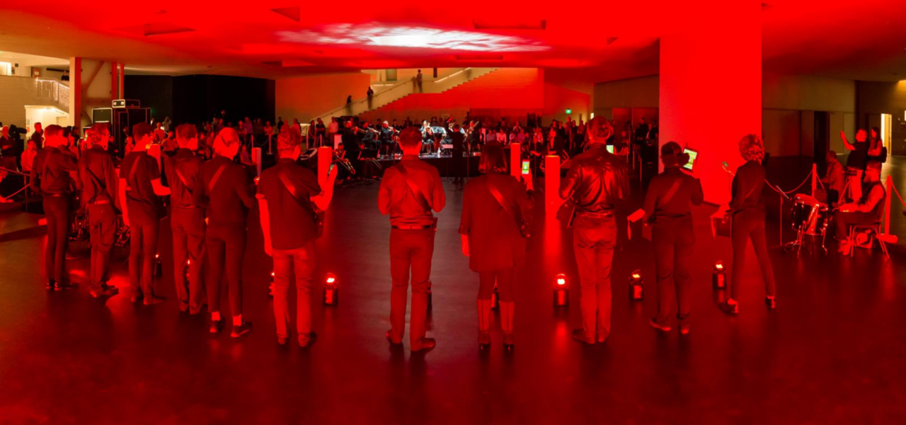 Image of PLOrk performing,