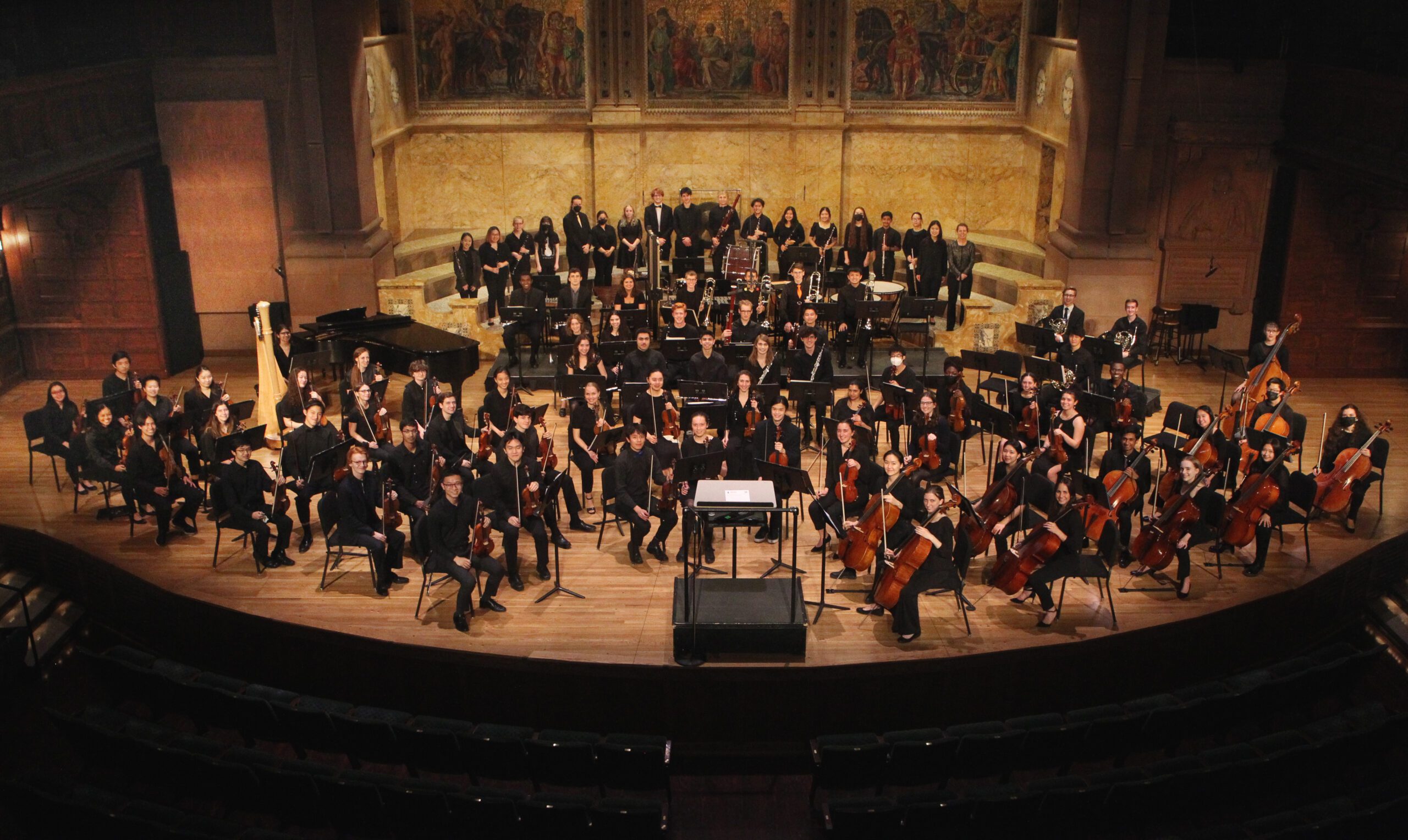 Sinfonia performing on stage for April 2022 concert