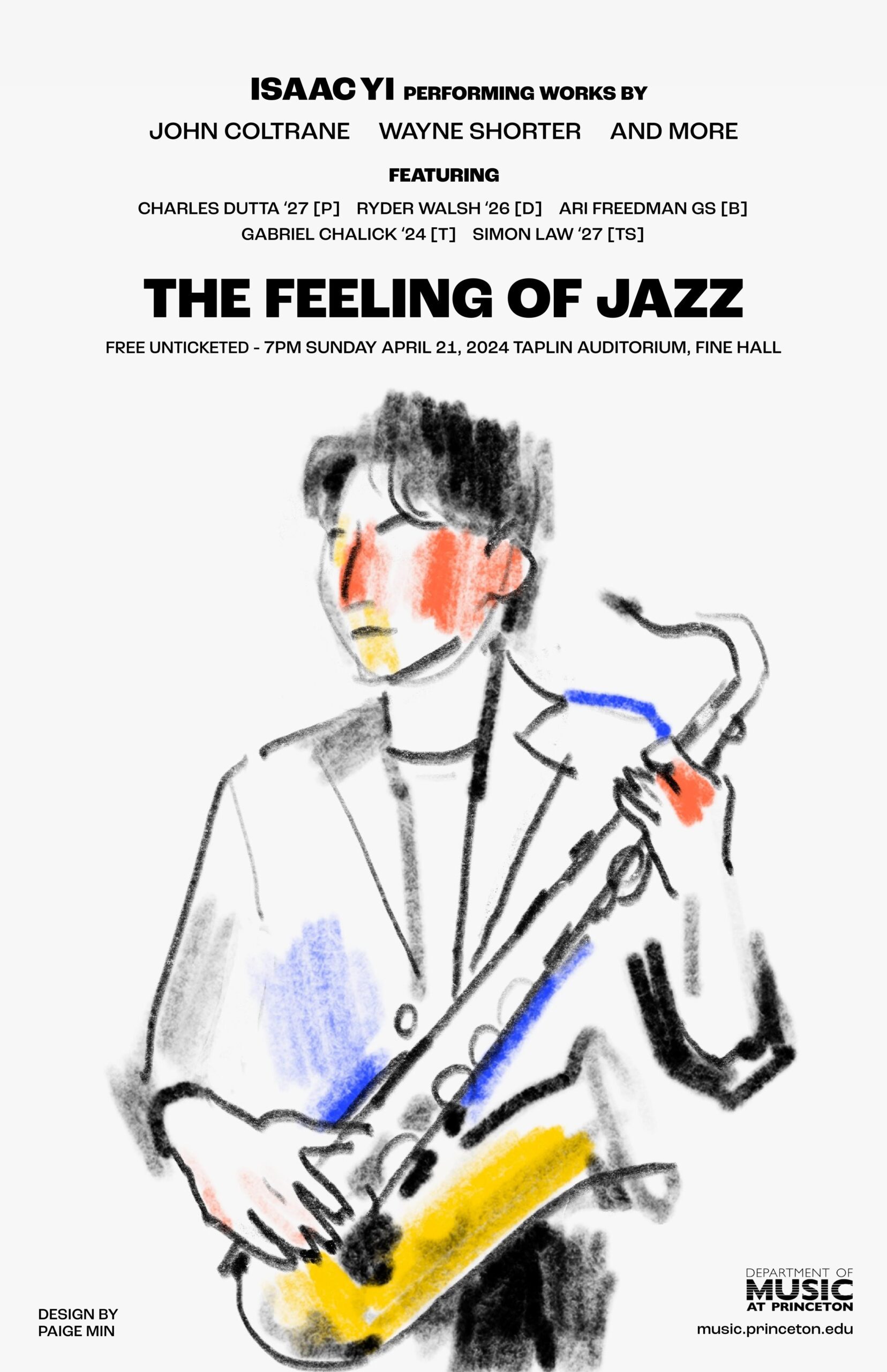 Isaac Yi Senior Recital Poster